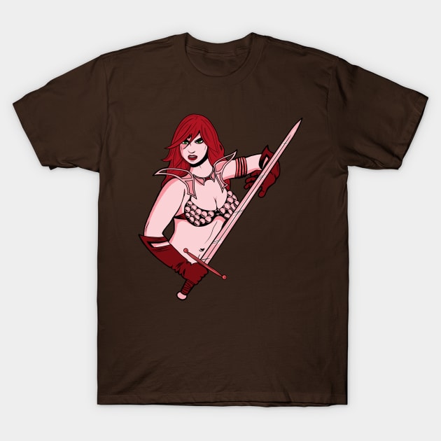 Red Sonja T-Shirt by Matt Blairstone
